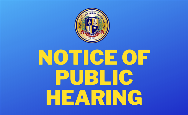  Notice of Public Hearing